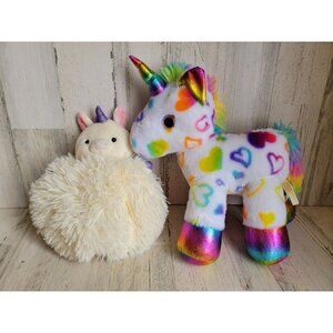 Plush rainbow unicorn Tomball doll stuffed animal set